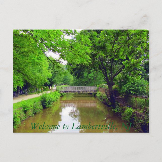 Postal Postcard de Lambertville (Anverso)
