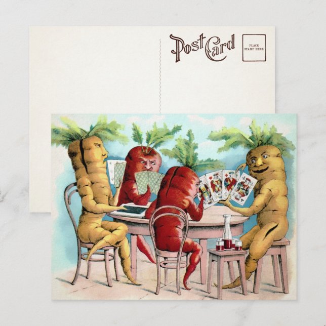 Postal Postcard de las cartas de juego de las zanjas vict (Anverso / Reverso)