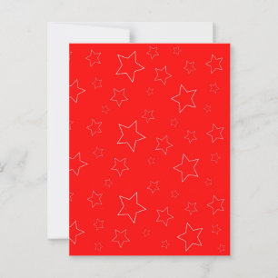 Postal Postcard de las Estrellas Rojas