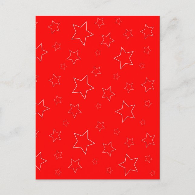 Postal Postcard de las Estrellas Rojas (Anverso)