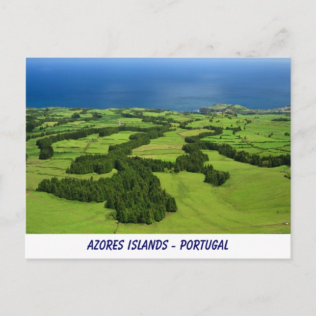 Postal Postcard de las islas Azores (Anverso)