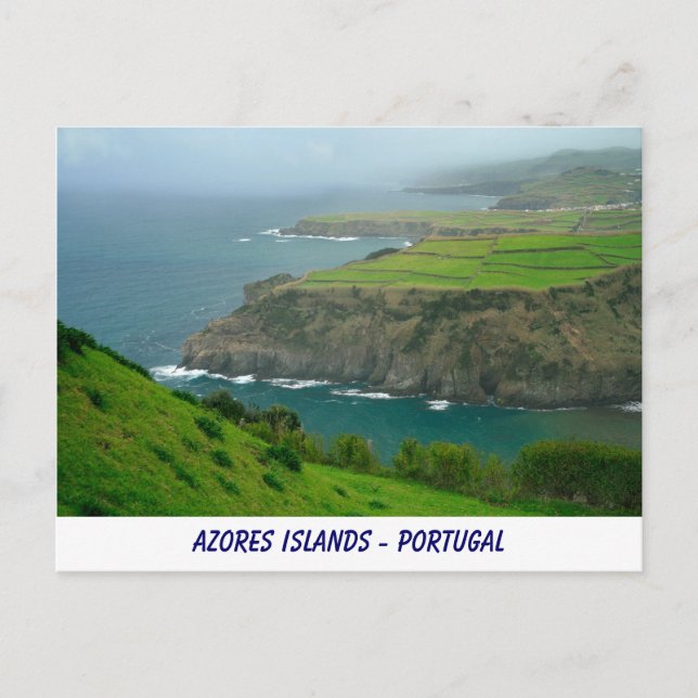 Postal Postcard de las islas Azores (Anverso)