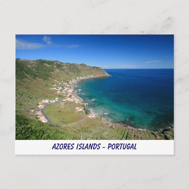 Postal Postcard de las islas Azores (Anverso)