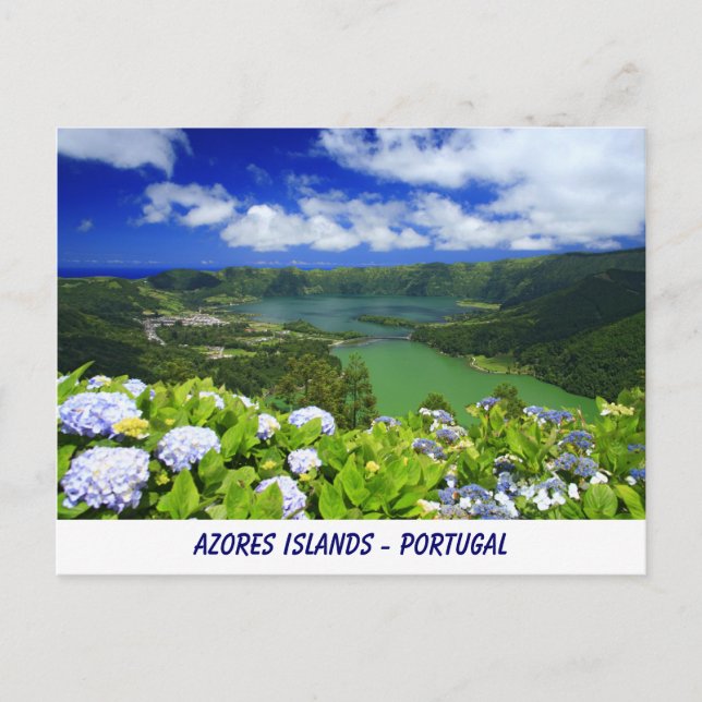 Postal Postcard de las islas Azores (Anverso)