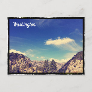 Postal Postcard de las montañas de Washington