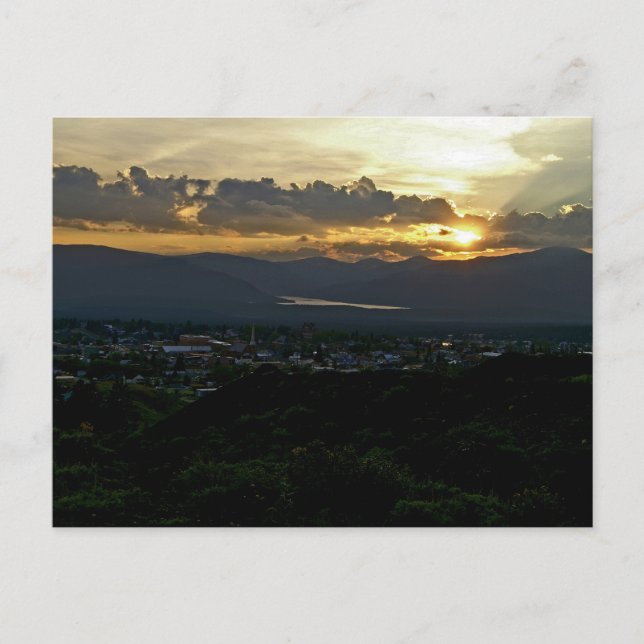 Postal Postcard de Leadville Sunset (Anverso)