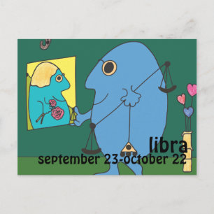 Postal Postcard de Libra