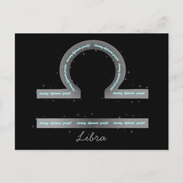 Postal Postcard de Libra (Anverso)