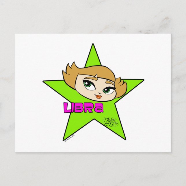 Postal Postcard de Libra (Anverso)