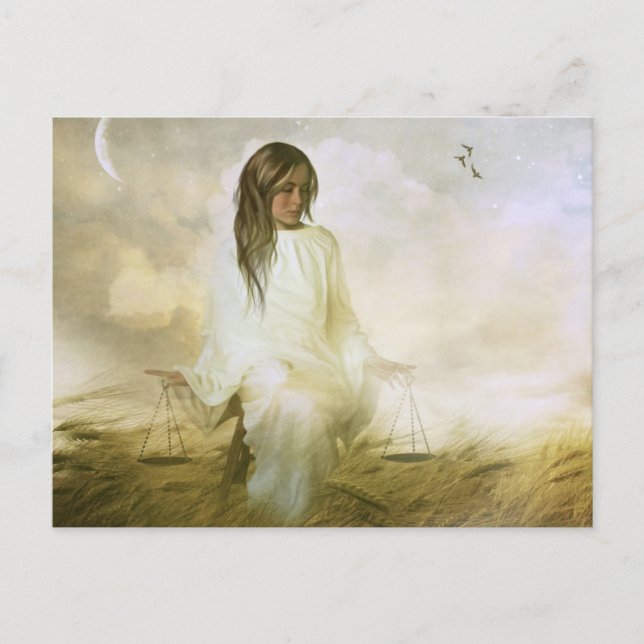 Postal Postcard de Libra (Anverso)