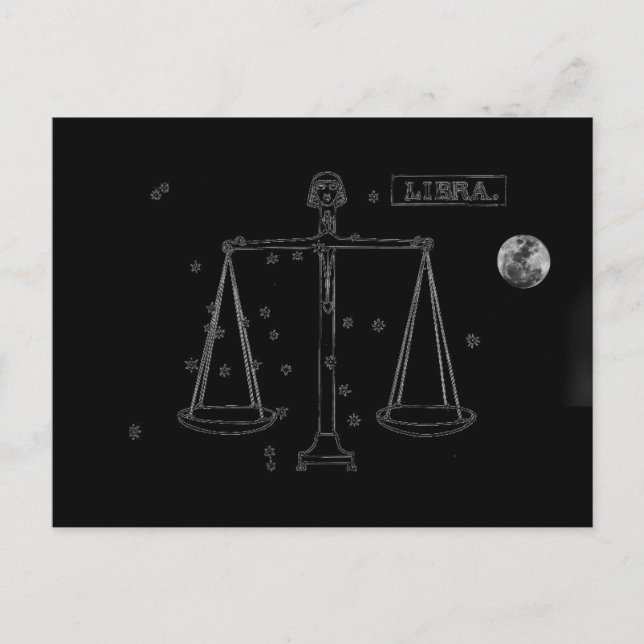 Postal Postcard de Libra (Anverso)