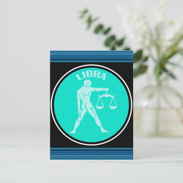 Postal Postcard de Libra (Anverso de pie)