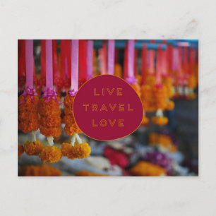 Postal POSTCARD DE Live Travel Love