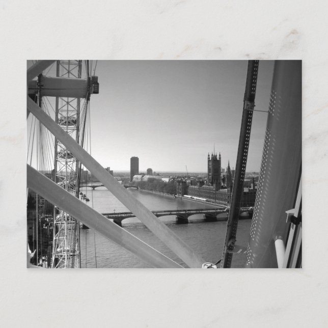 Postal postcard de londres eye big ben (Anverso)