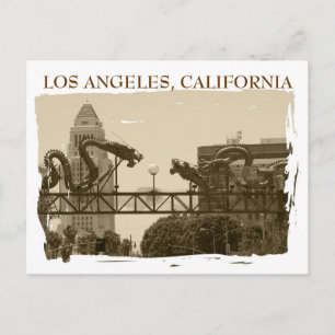Postal ¡Postcard de Los Angeles de Estilo Vintage!