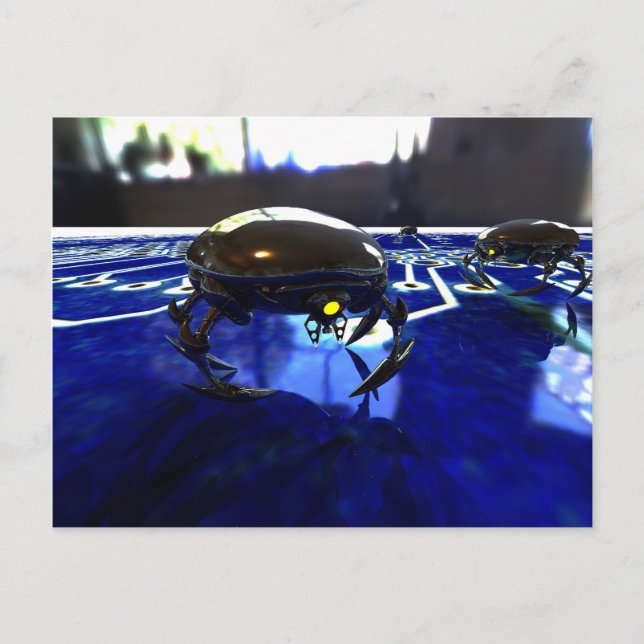 Postal Postcard de los bots de Nano (Anverso)