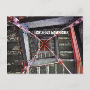 Postal Postcard de los pasos de torrente de Castlefield