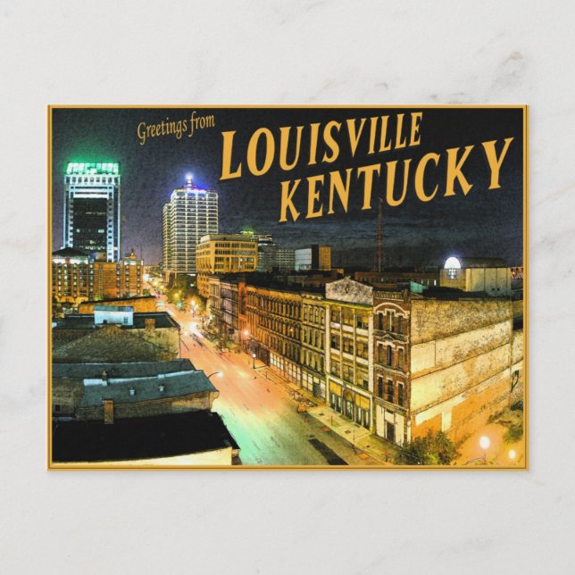 Postal Postcard de Louisville Kentucky (Anverso)
