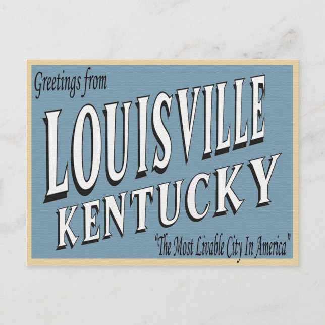 Postal Postcard de Louisville Kentucky (Anverso)
