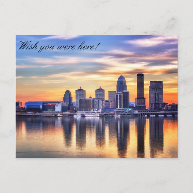 Postal Postcard de Louisville Skyline (Anverso)