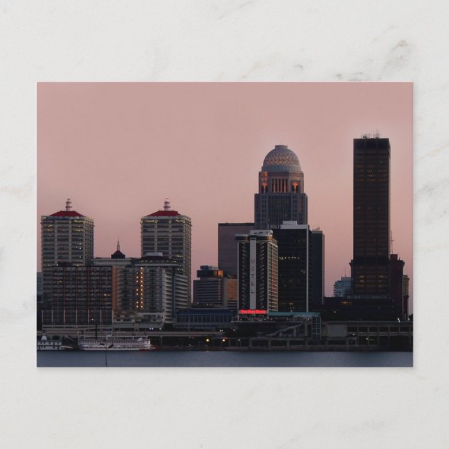 Postal Postcard de Louisville Skyline (Anverso)
