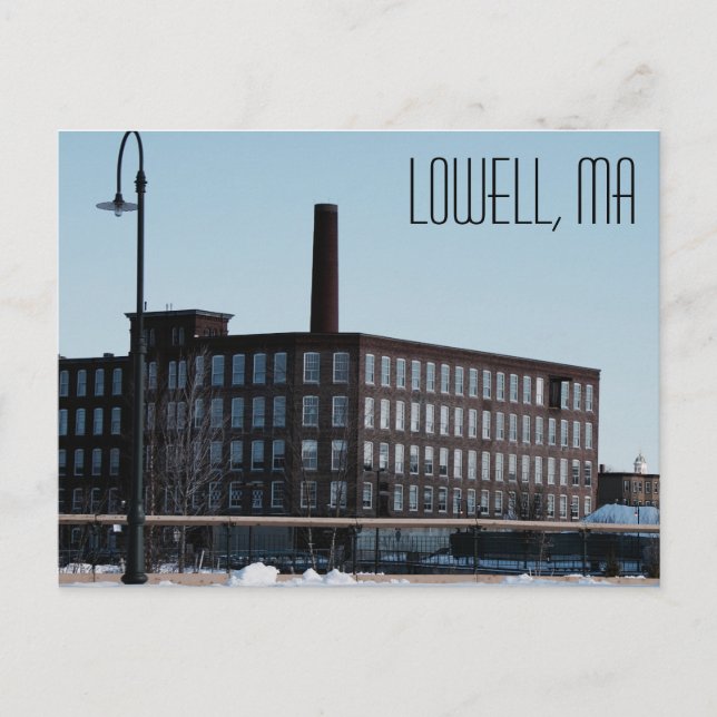 Postal Postcard de Lowell Massachusetts (Anverso)