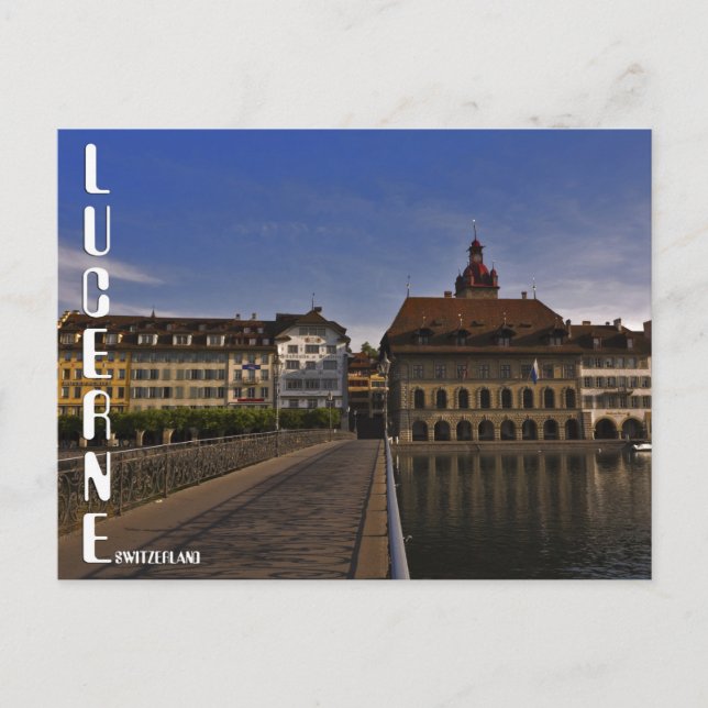 Postal Postcard de Lucerna Old Town (Anverso)