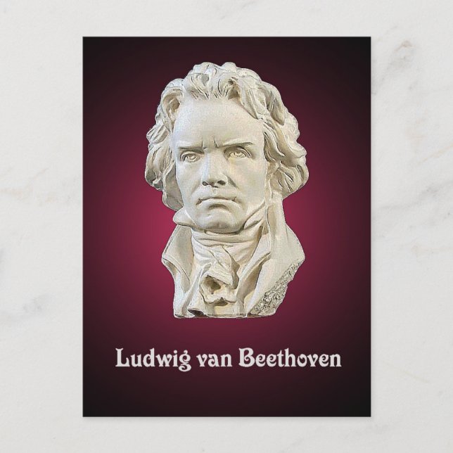 Postal Postcard de Ludwig van Beethoven (Anverso)
