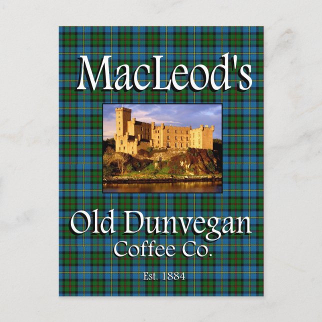 Postal Postcard de MacLeod's Old Dunvegan Coffee Co (Anverso)