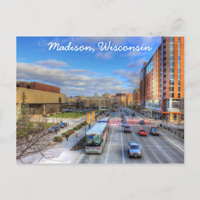 Postal Postcard de Madison Wisconsin (Anverso)