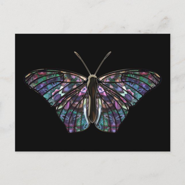 Postal Postcard de mariposa-5 (Anverso)