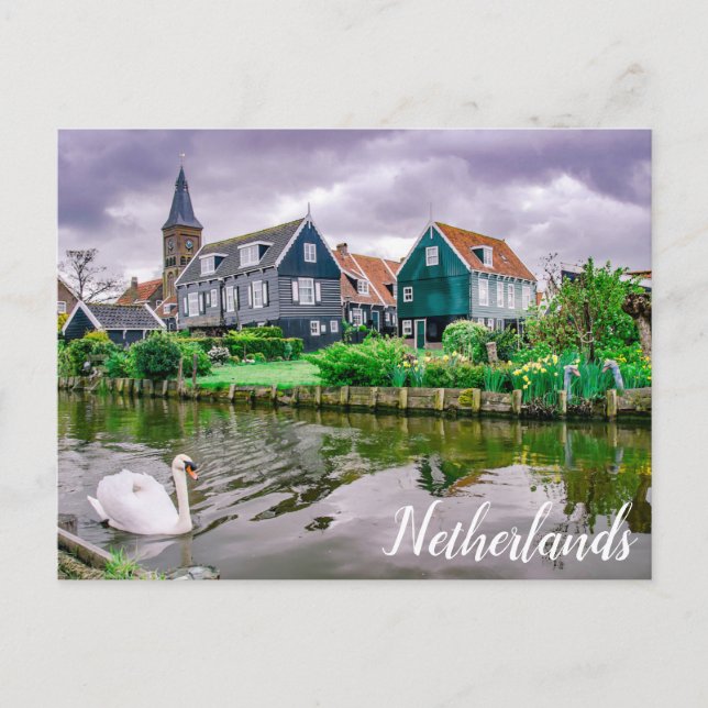 Postal Postcard de Marken Village Holandés (Anverso)