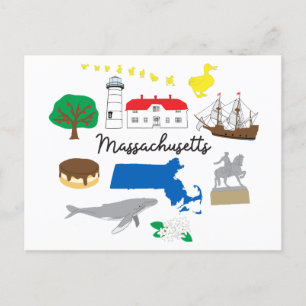 Postal Postcard de Massachusetts