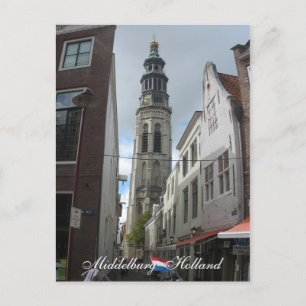 Postal Postcard de Middelburg Lange Jan Holland