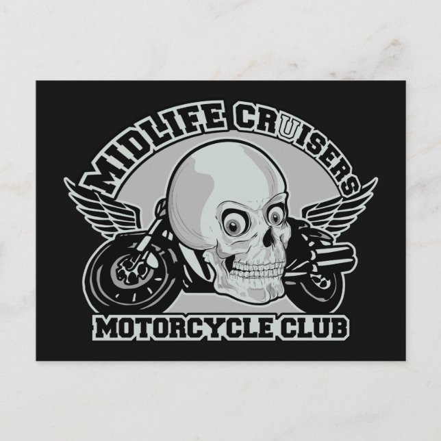 Postal Postcard de Midlife Cruisers MC personalizado (Anverso)