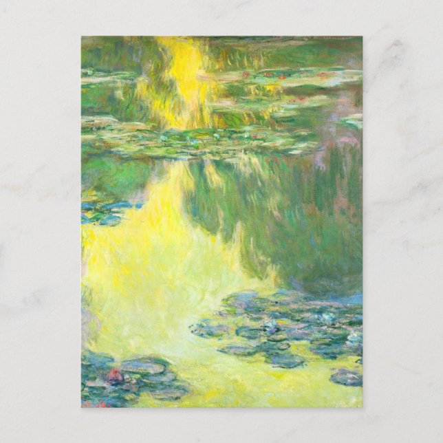Postal Postcard de Monet Sunset Waterlilies (Anverso)