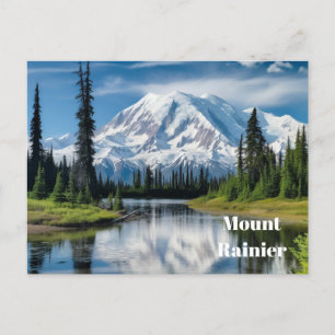 Postal Postcard de Mount Rainier