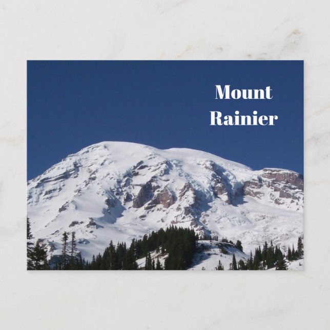 Postal Postcard de Mount Rainier (Anverso)