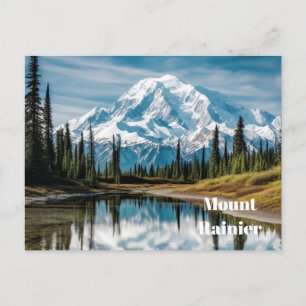 Postal Postcard de Mount Rainier