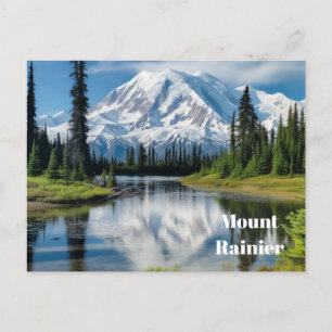 Postal Postcard de Mount Rainier