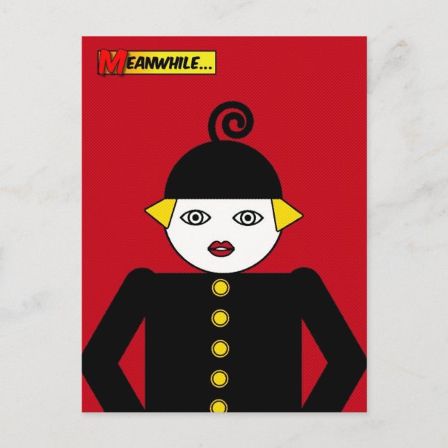 Postal Postcard de Ms. Martzkin Pop Art © 2012 M. Martz (Anverso)