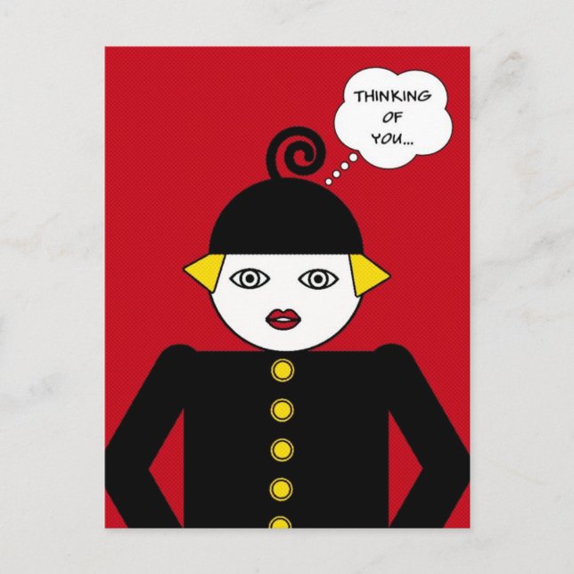 Postal Postcard de Ms. Martzkin Pop Art © 2012 M. Martz (Anverso)