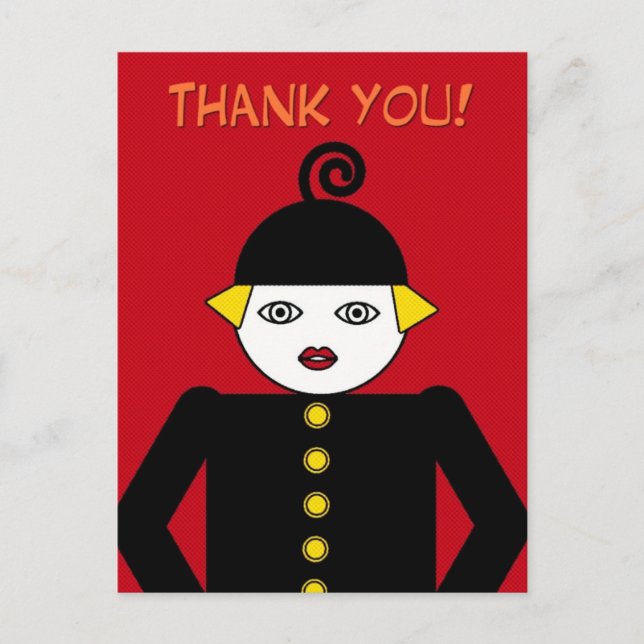 Postal Postcard de Ms. Martzkin Pop Art © 2012 M. Martz (Anverso)