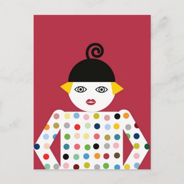 Postal Postcard de Ms. Martzkin Pop Art © 2012 M. Martz (Anverso)