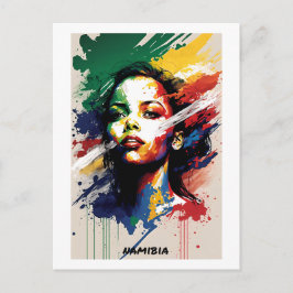 Postal Postcard de Namibia - Colección Mundial de Mujeres