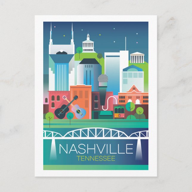 Postal Postcard de Nashville (Anverso)