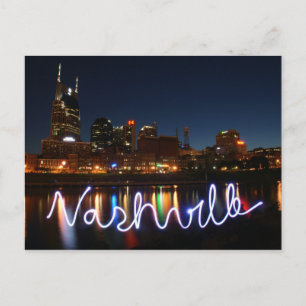 Postal Postcard de Nashville Skyline