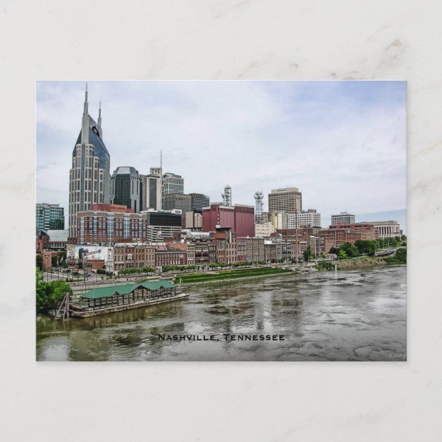 Postal Postcard de Nashville Skyline (Anverso)
