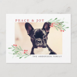 Postal PostCard de Navidades de paz y alegría