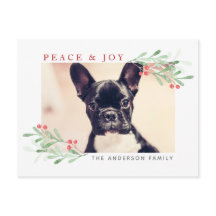 PostCard de Navidades de paz y alegría